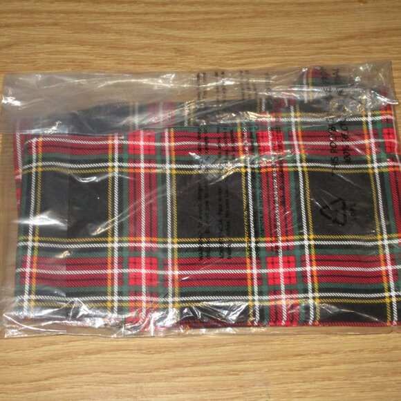 crew plaid leggings tartan everyday size red nwt full-length womens holiday new - Picture 4 of 7